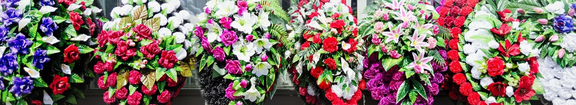 różnokolorowe wieńce